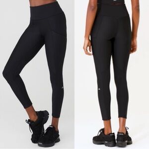 Alo Yoga | Airlift Ribbed High-Waist 7/8 Enchanted Legging Pockets W51195R (M)